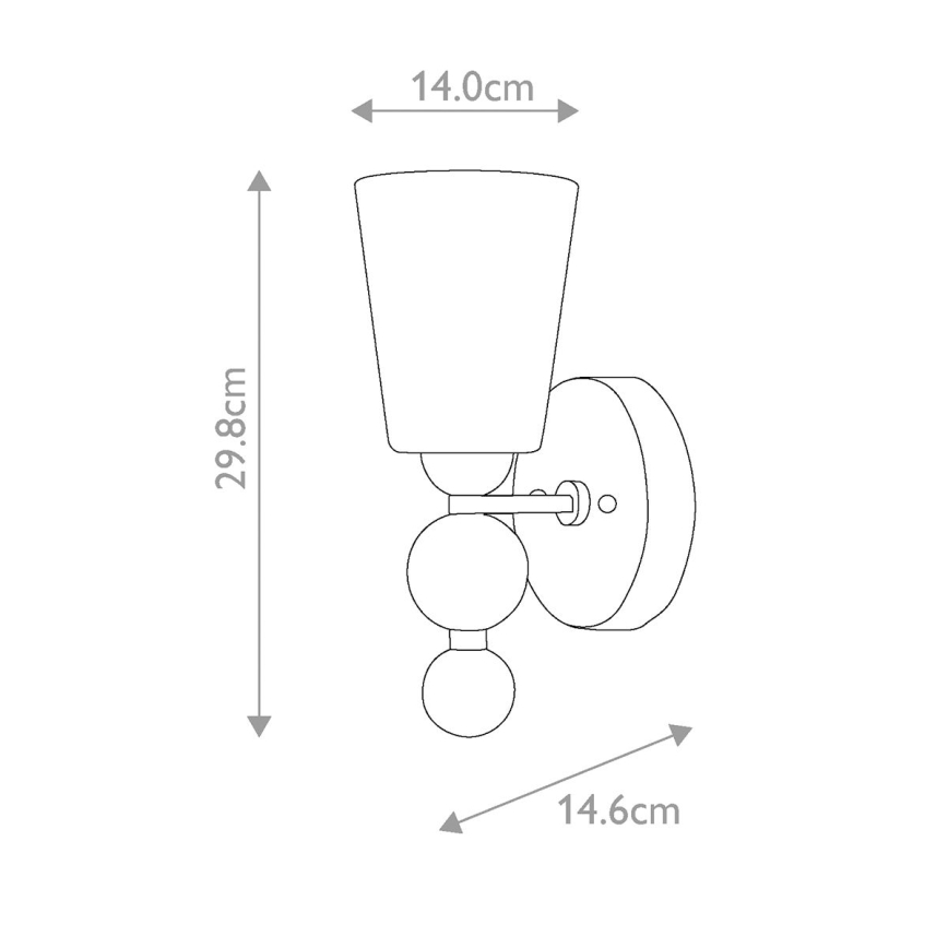 Hinkley - Vägglampa ZELDA 1xE27/60W/230V, polerad krom