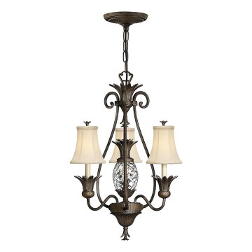 Hinkley - Ljuskrona på kedja PLANTATION 4xE14/40W/230V brons