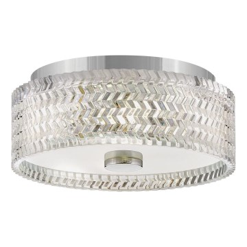 Hinkley Taklampa ELLE 2xE27/60W/230V diameter 30,5 cm skinande krom