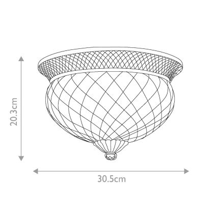 Hinkley - Taklampa PLANTATION 2xE27/60W/230V