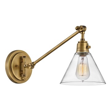 Hinkley - Vägglampa ARTI 1xE27/60W/230V mässing