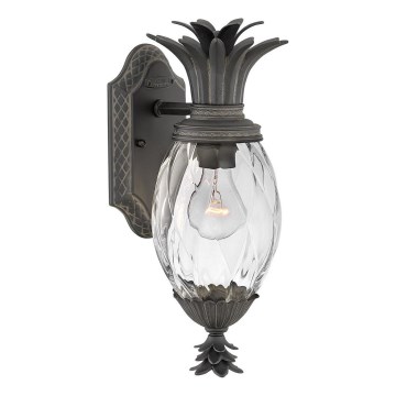 Hinkley - Vägglampa för utomhusbruk PLANTATION 1xE27/40W/230V IP44 svart