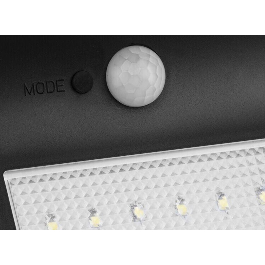 HÖFFTECH - LED solcellsvägglampa med rörelsesensor och skymningssensor LED/3,7V 2200 mAh IP44