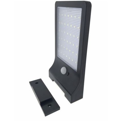 HÖFFTECH - LED solcellsvägglampa med rörelsesensor och skymningssensor LED/3,7V 2200 mAh IP44