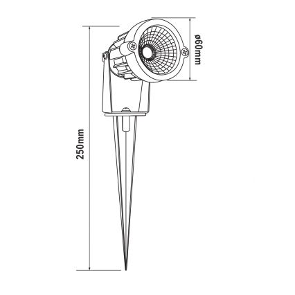 HÖFFTECH - LED Utomhuslampa LED/5W/230V IP65