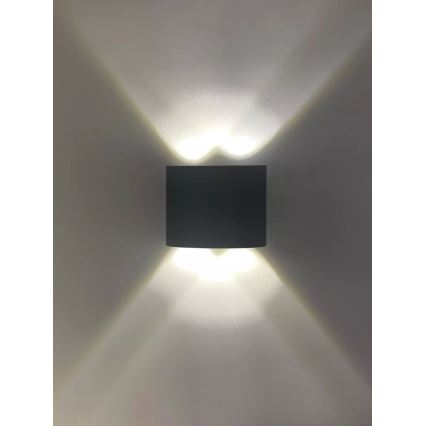HÖFFTECH - LED utomhusvägglampa UP&DOWN 4xLED/1W/230V IP65
