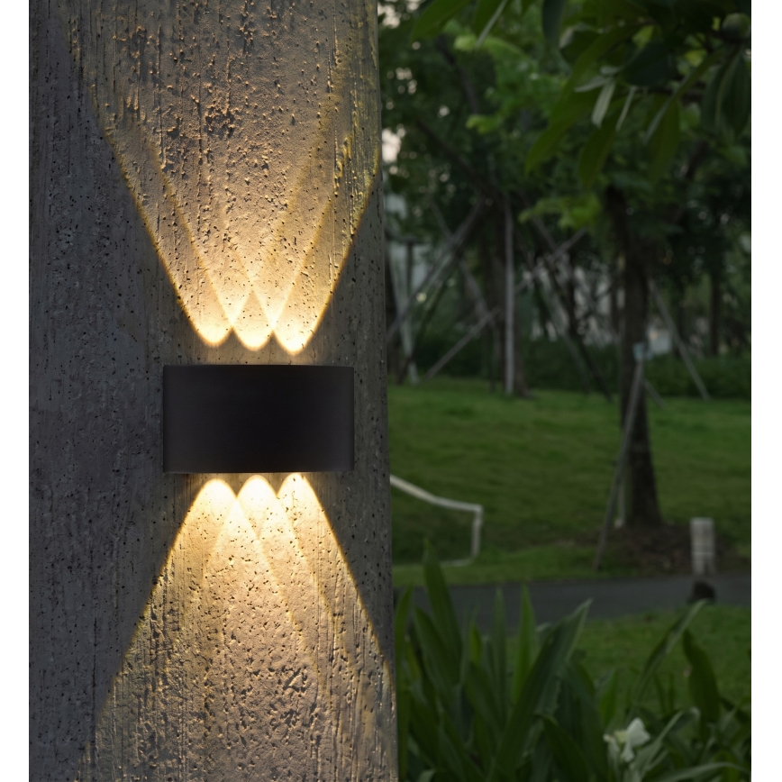 HÖFFTECH - LED utomhusvägglampa UP&DOWN 6xLED/1W/230V IP65