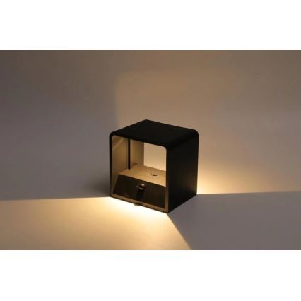 HÖFFTECH - LED uppladdningsbar vägglampa med rörelsesensor LED/0,8W/3,7V 1200 mAh
