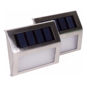 HÖFFTECH - Set med 2 st LED-solcellsvägglampor LED/1,2 V 400 mAh IP44