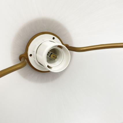 Höj- och sänkbar taklampa RAMONA 1xE27/60W/230V brun/vit/ek