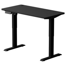 Höjdjusterbar skrivbord LEVANO 120x60 cm svart