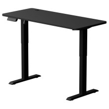 Höjdjusterbar skrivbord LEVANO 140x60 cm svart