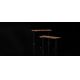 Höjdjusterbar skrivbord LEVANO 140x60 cm trä/svart