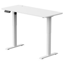 Höjdjusterbar skrivbord LEVANO 140x60 cm vit