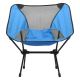 Hopfällbar campingstol blå 63 cm