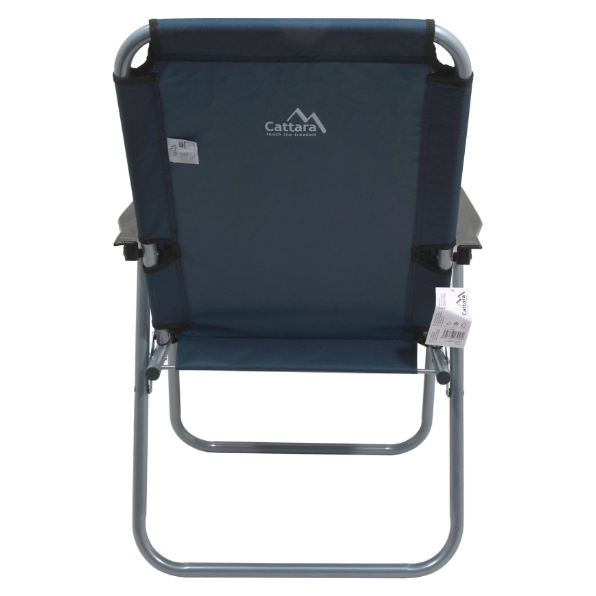 Hopfällbar campingstol blå