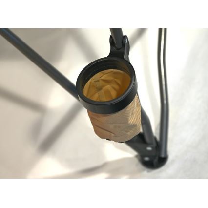 Hopfällbar campingstol brun