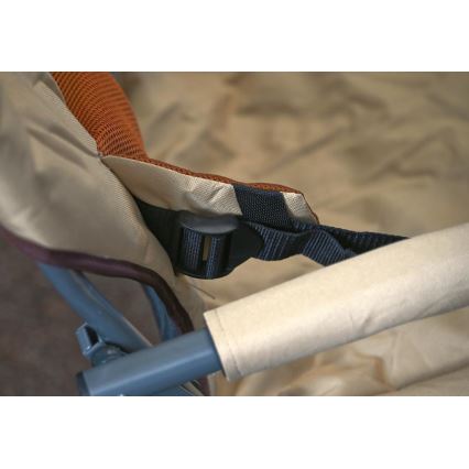 Hopfällbar campingstol brun