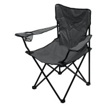 Hopfällbar campingstol grå