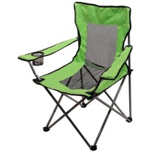 Hopfällbar campingstol grön