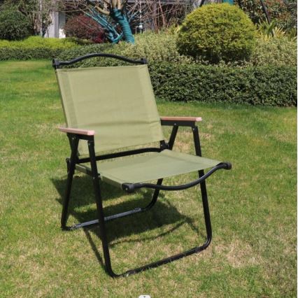 Hopfällbar campingstol grön