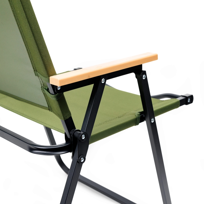 Hopfällbar campingstol grön