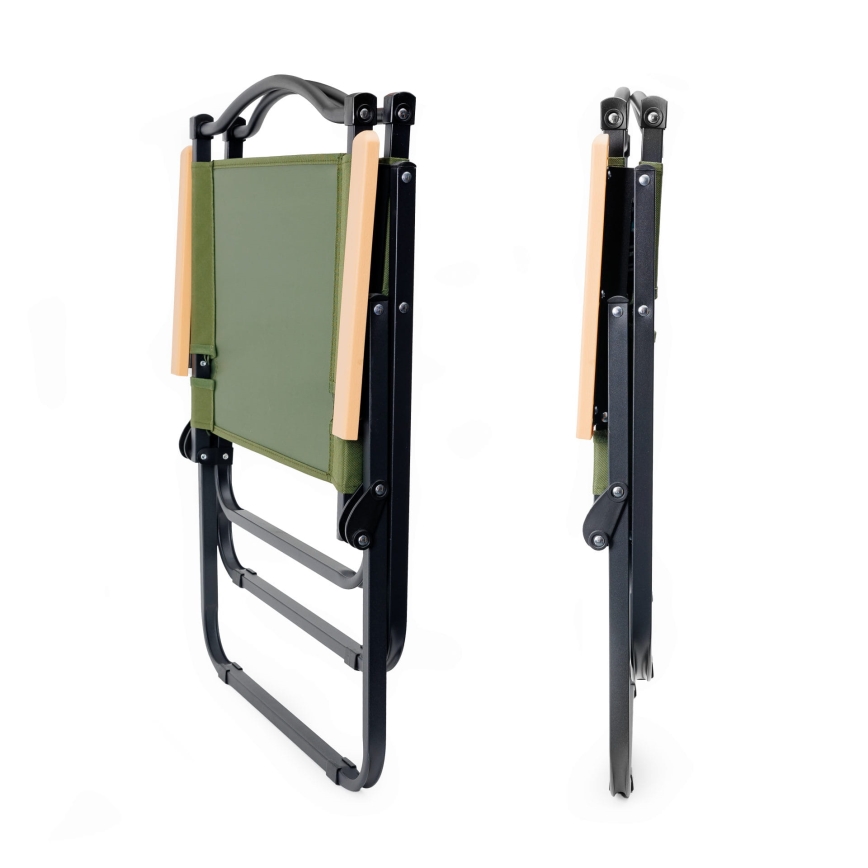 Hopfällbar campingstol grön