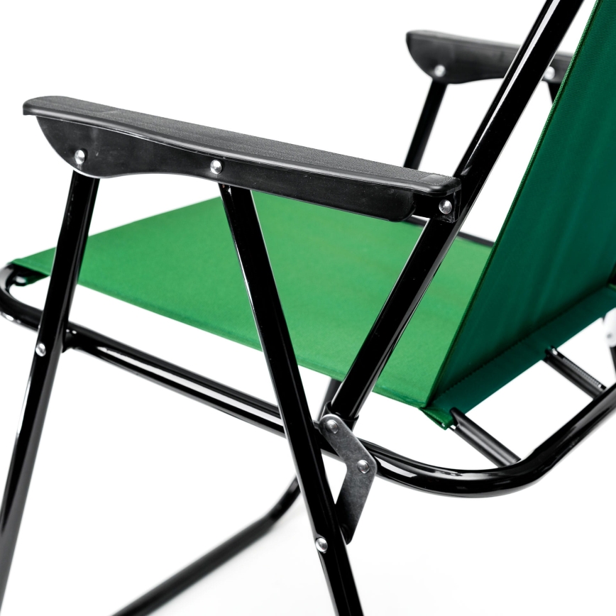 Hopfällbar campingstol grön