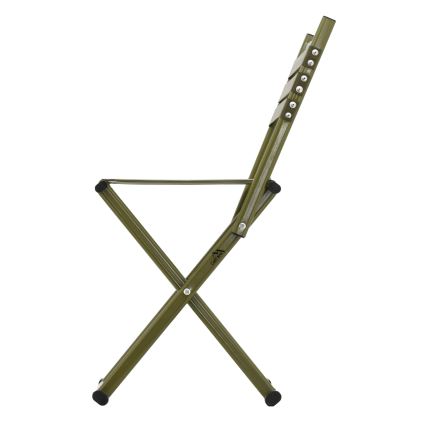 Hopfällbar campingstol med ryggstöd grön