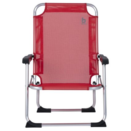 Hopfällbar campingstol röd