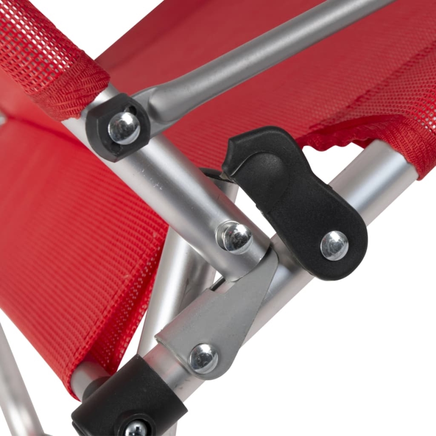 Hopfällbar campingstol röd