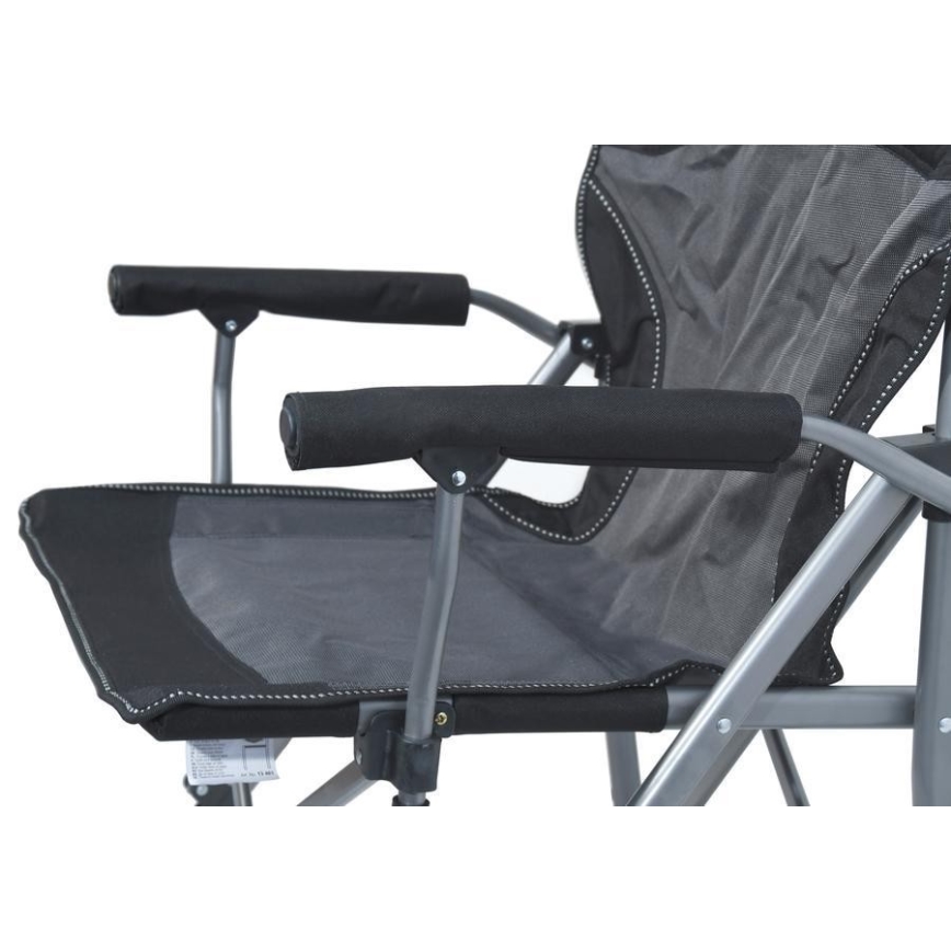 Hopfällbar campingstol svart