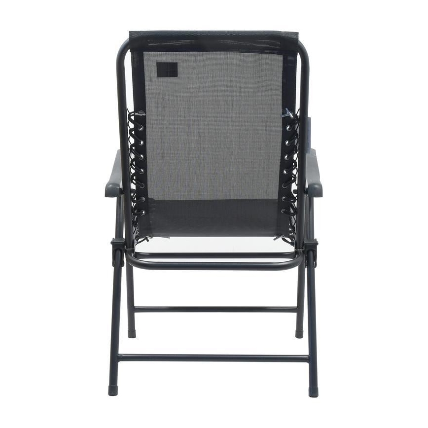 Hopfällbar trädgårdsstol svart
