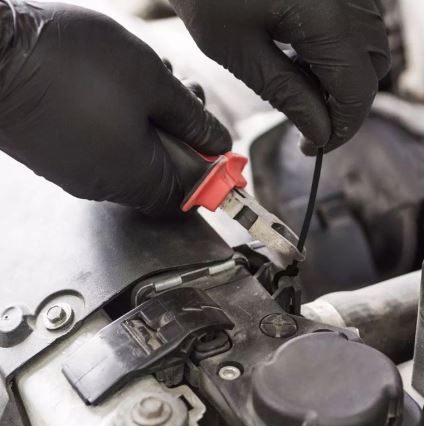 Hopfällbara plastband 2,5x150mm 100st svart