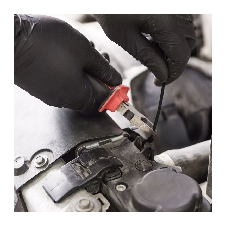 Hopfällbara plastband 2,5x150mm 100st svart