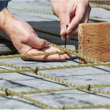 Hopfällbara plastband 3,5x200mm 100st svart