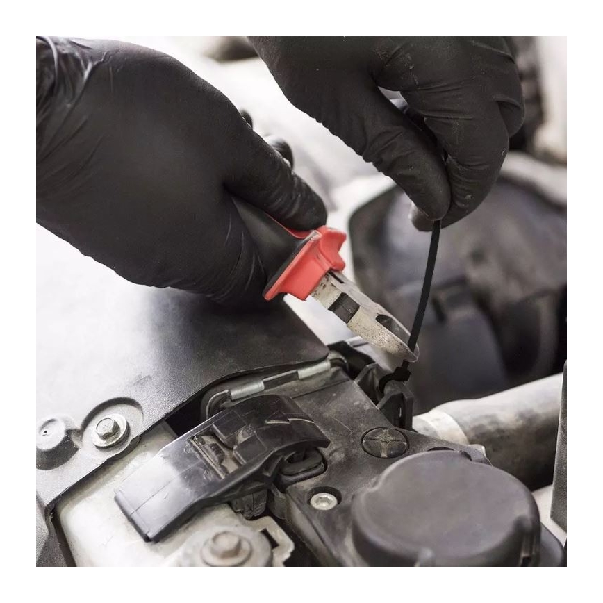 Hopfällbara plastband 3,5x200mm 100st svart