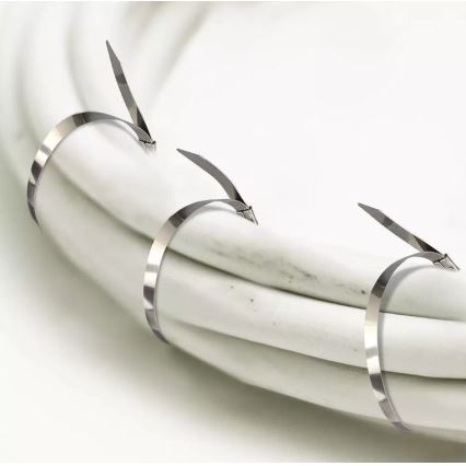 Hopfällbara stålband 4,6x250mm 100st stål