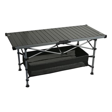 Hopfällbart campingbord 123x55cm antracit