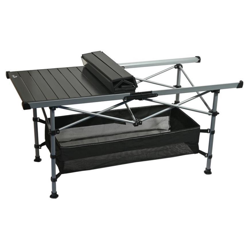 Hopfällbart campingbord 123x55cm antracit
