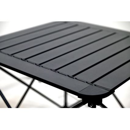 Hopfällbart campingbord 52x52cm antracit