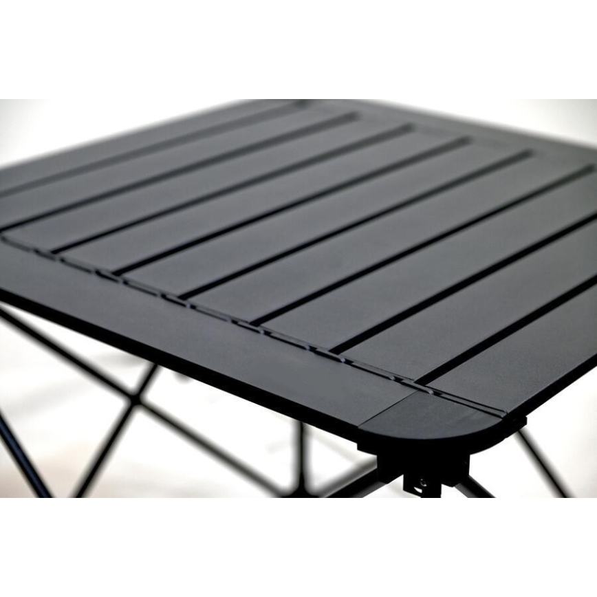 Hopfällbart campingbord 52x52cm antracit