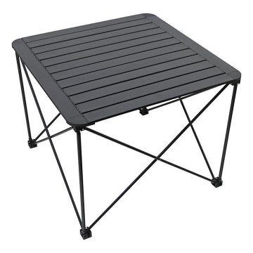 Hopfällbart campingbord 70x70cm antracit