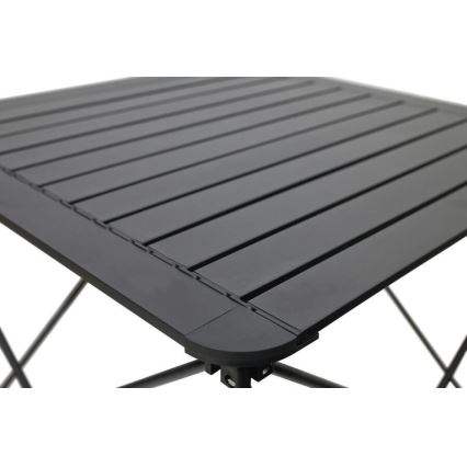 Hopfällbart campingbord 70x70cm antracit