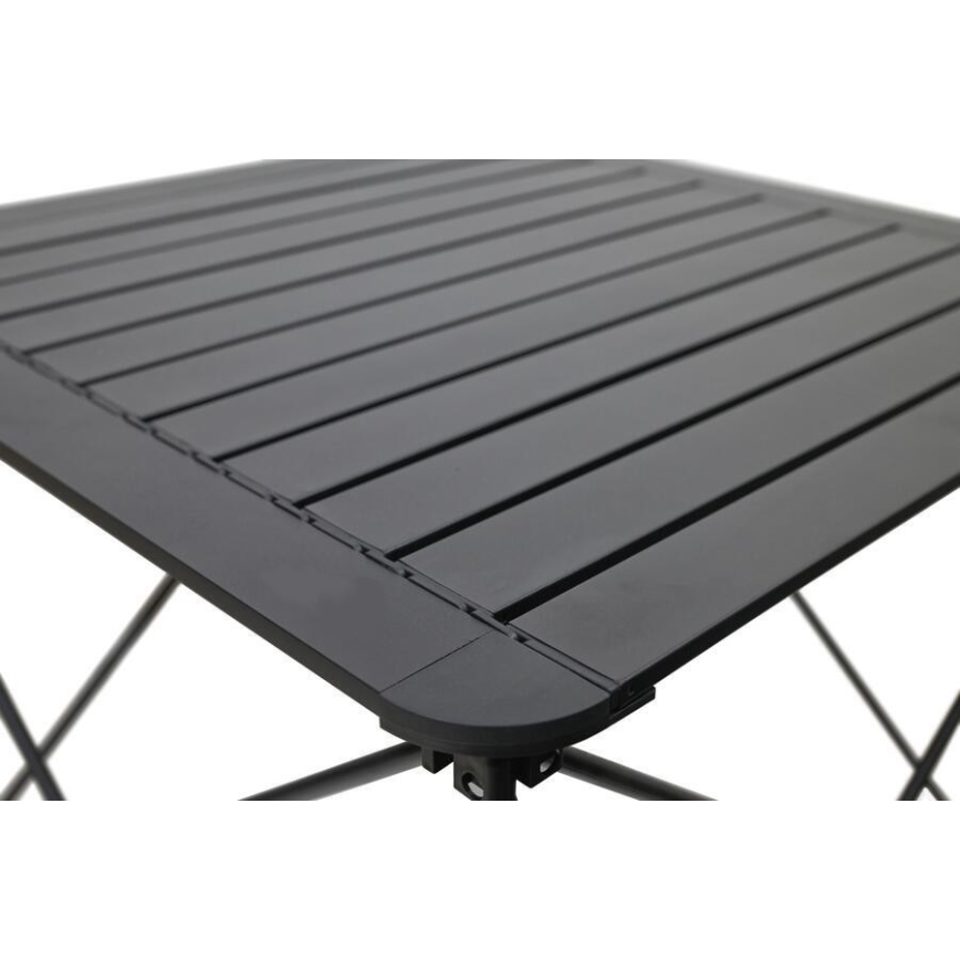 Hopfällbart campingbord 70x70cm antracit