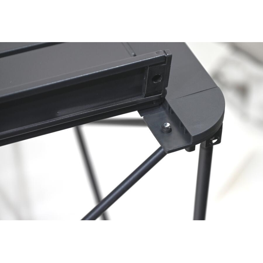 Hopfällbart campingbord 70x70cm antracit