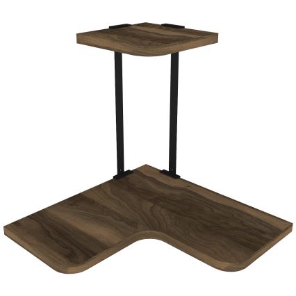 Hörn vägghylla AGORA 33,8x38,5 cm brun