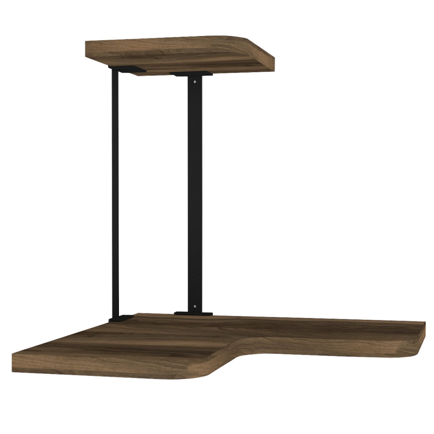 Hörn vägghylla AGORA 33,8x38,5 cm brun