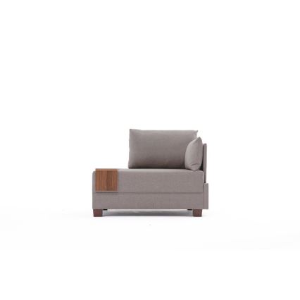 Hörnfåtölj TULA, beige, höger