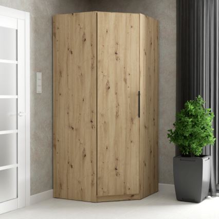 Hörngarderob MARO 94x213 cm, Artisan-ek